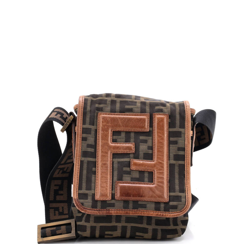 Fendi Mini Vintage FF Flap Messenger Bag